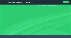 Desktop Screenshot of freedigitalclock.com