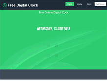 Tablet Screenshot of freedigitalclock.com